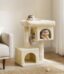 Arbre à chat de 80 cm avec deux niches et couchage supérieur