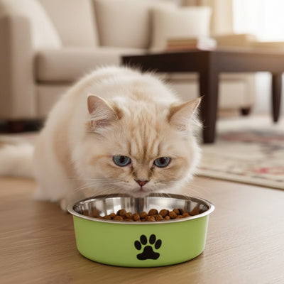 Gamelle en inox antidérapante pour chat