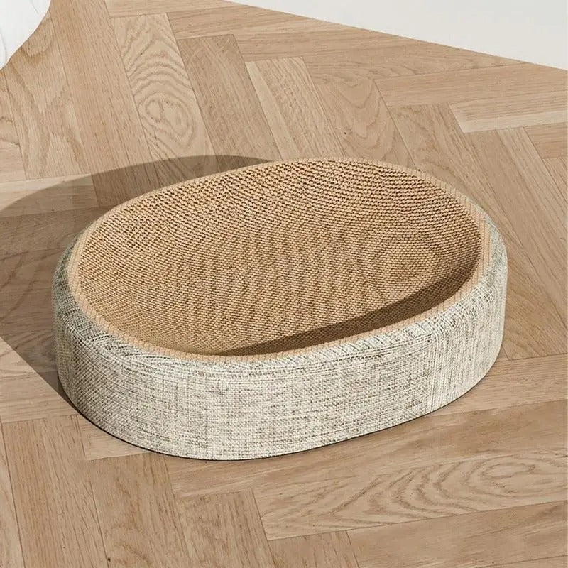 Griffoir pour chat ovale concave en sisal