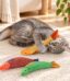 Jouet pour chat en forme de poisson en trois couleurs